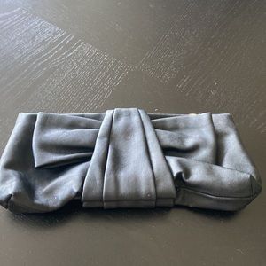 The Limited Black Leather Clutch